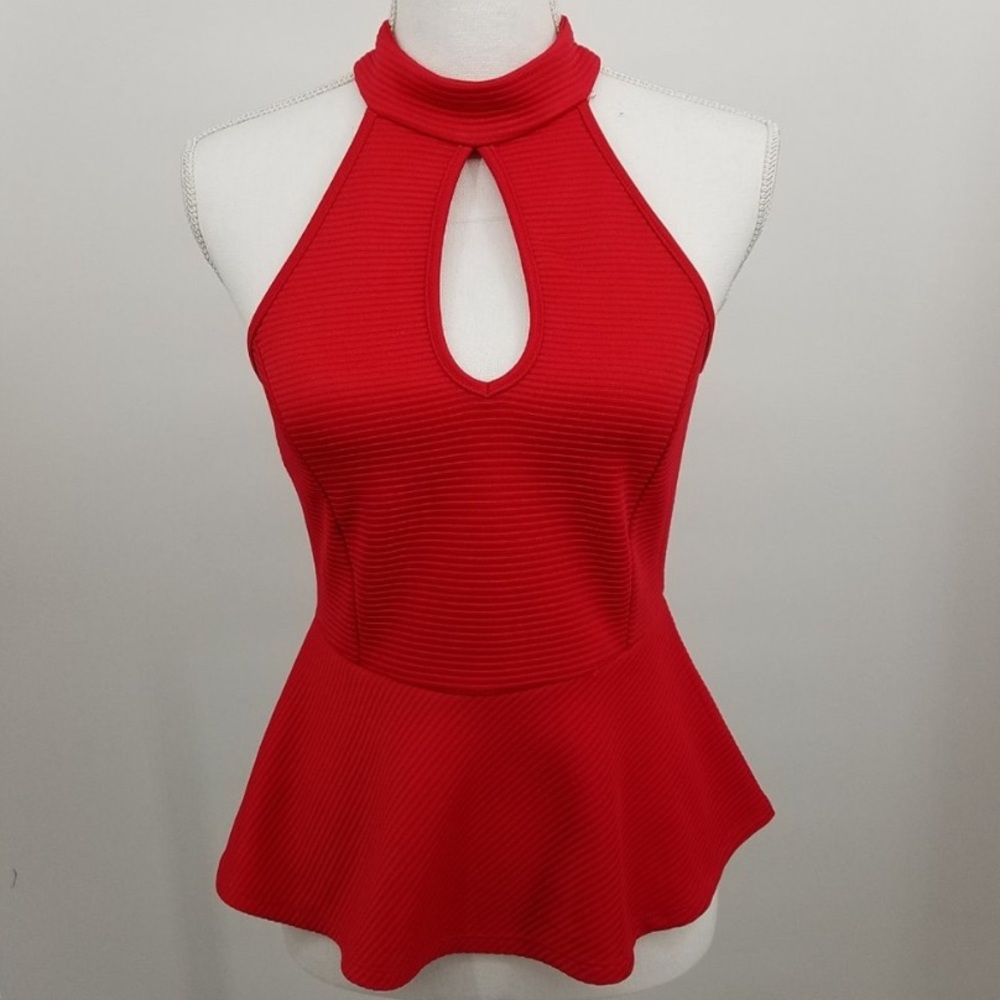 Red G by Guess Peplum top - size small S